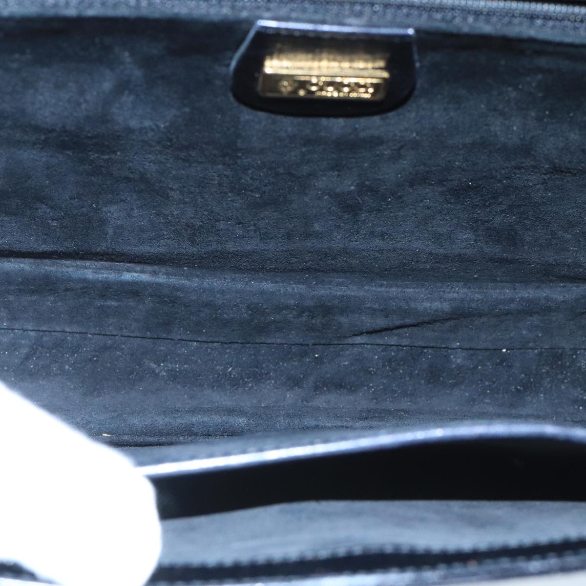 GUCCI Shoulder Bag Leather Black Gold 004 33 0241 fm4114