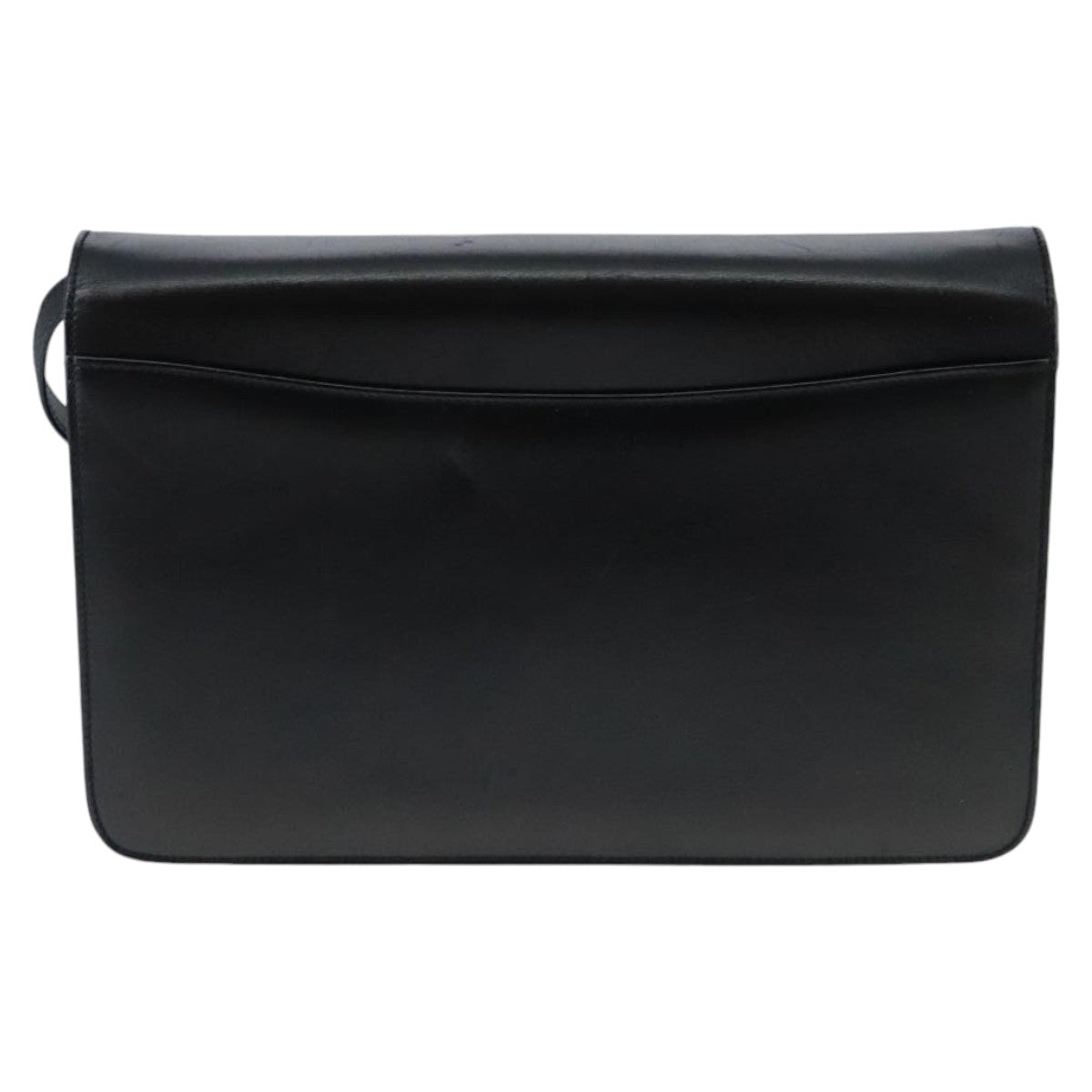GUCCI Shoulder Bag Leather Black Gold 004 33 0241 fm4114