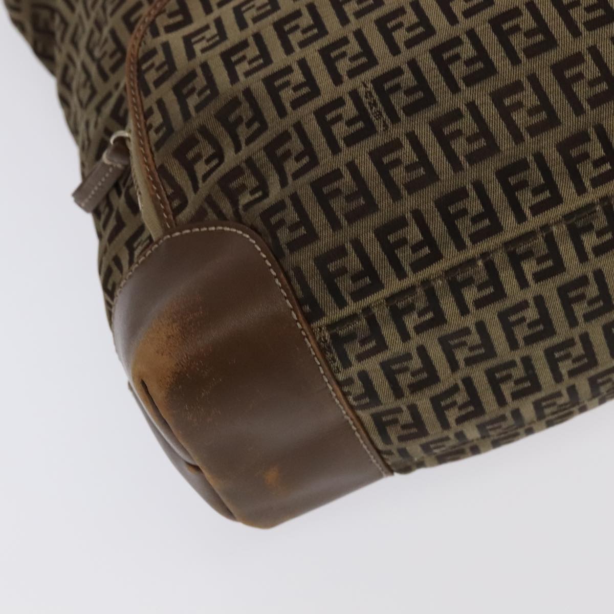 FENDI Zucchino Canvas Hand Bag Beige fm4127