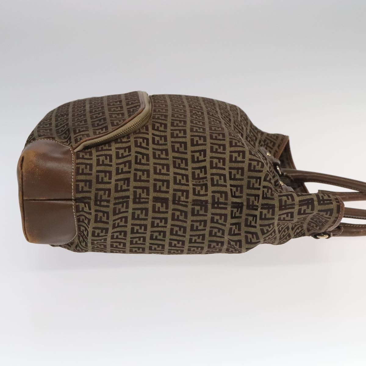 FENDI Zucchino Canvas Hand Bag Beige fm4127