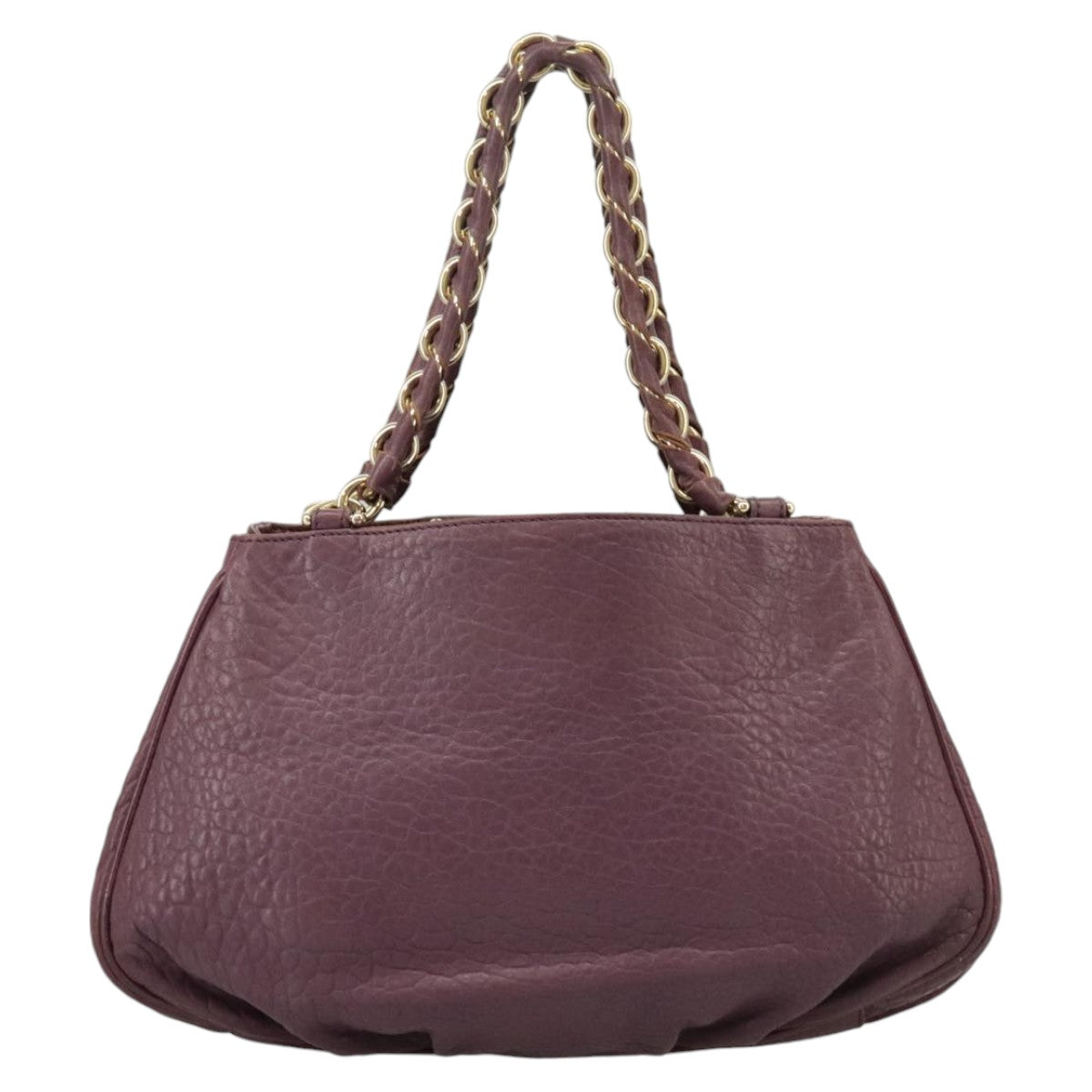 FENDI Hand Bag Leather Purple 8BR615 fm4167