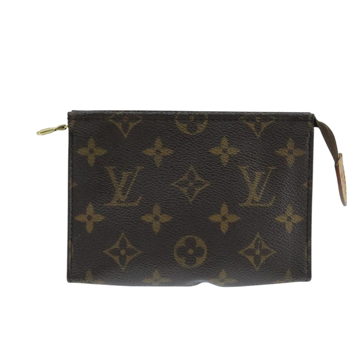 LOUIS VUITTON Monogram Poche Toilette 15 Pouch M47546 LV fm4188