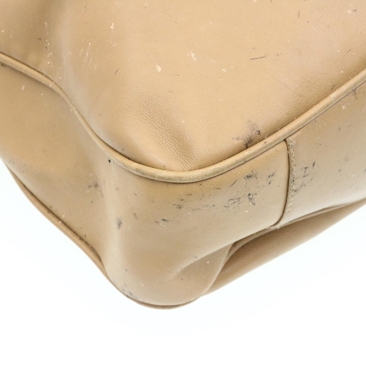GUCCI Bamboo 2Way Shoulder Bag Hand Bag Leather Brown fm719