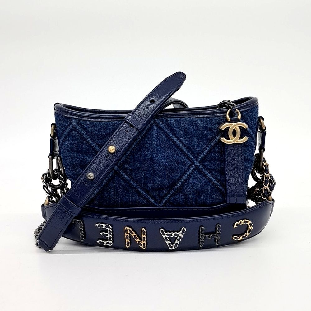 Chanel Denim Gabrielle Hobo Bag Small As0865 (10170874)