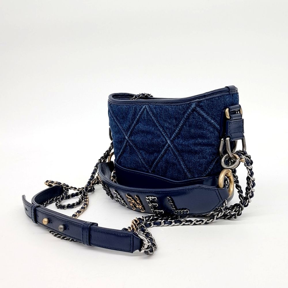 Chanel Denim Gabrielle Hobo Bag Small As0865 (10170874)