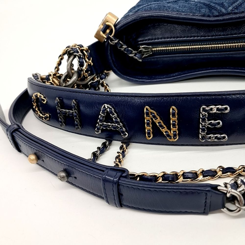 Chanel Denim Gabrielle Hobo Bag Small As0865 (10170874)