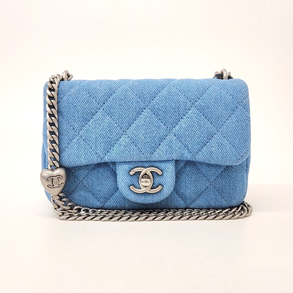 Chanel Denim Heart Ball New Mini Cross Bag As3828 (10175814)