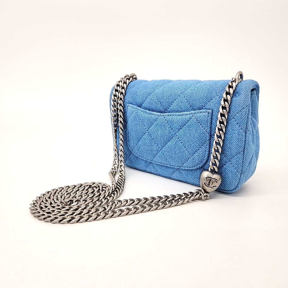 Chanel Denim Heart Ball New Mini Cross Bag As3828 (10175814)