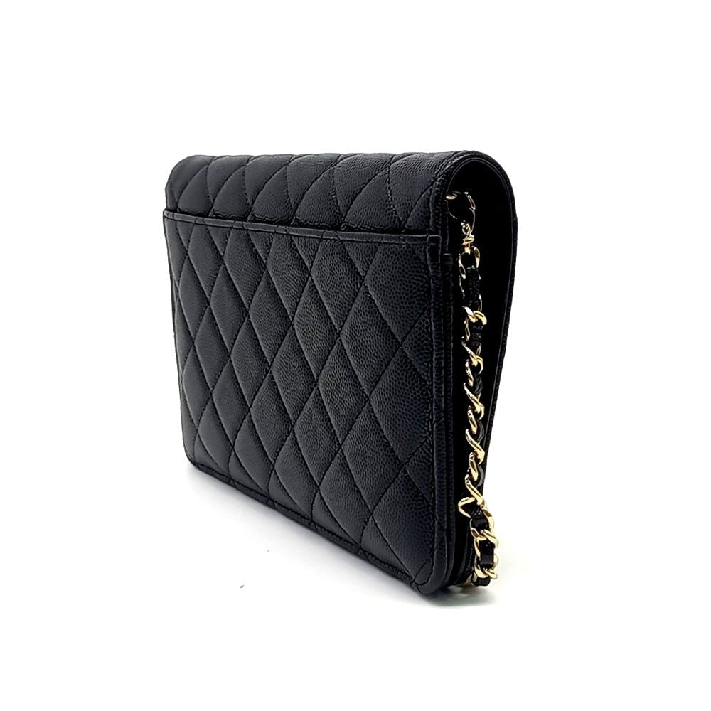 Chanel Caviar Chain Clutch And Cross Bag (10181052)