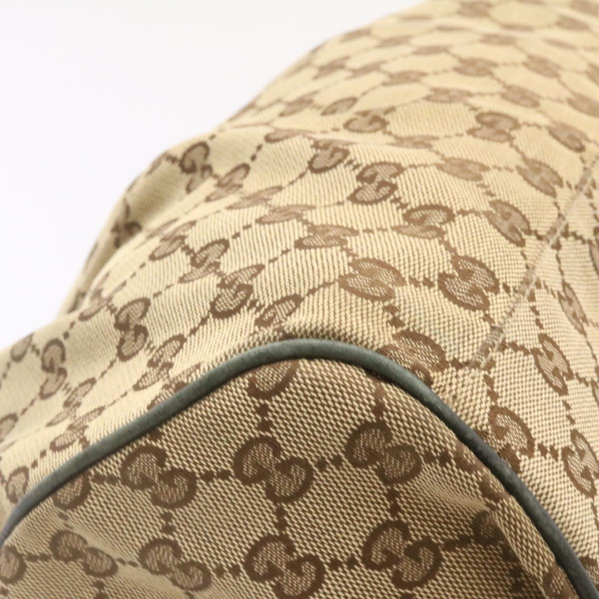 GUCCI GG Canvas Tote Bag 2way Beige Black am1226g