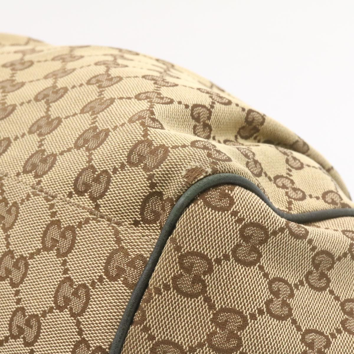 GUCCI GG Canvas Tote Bag 2way Beige Black am1226g