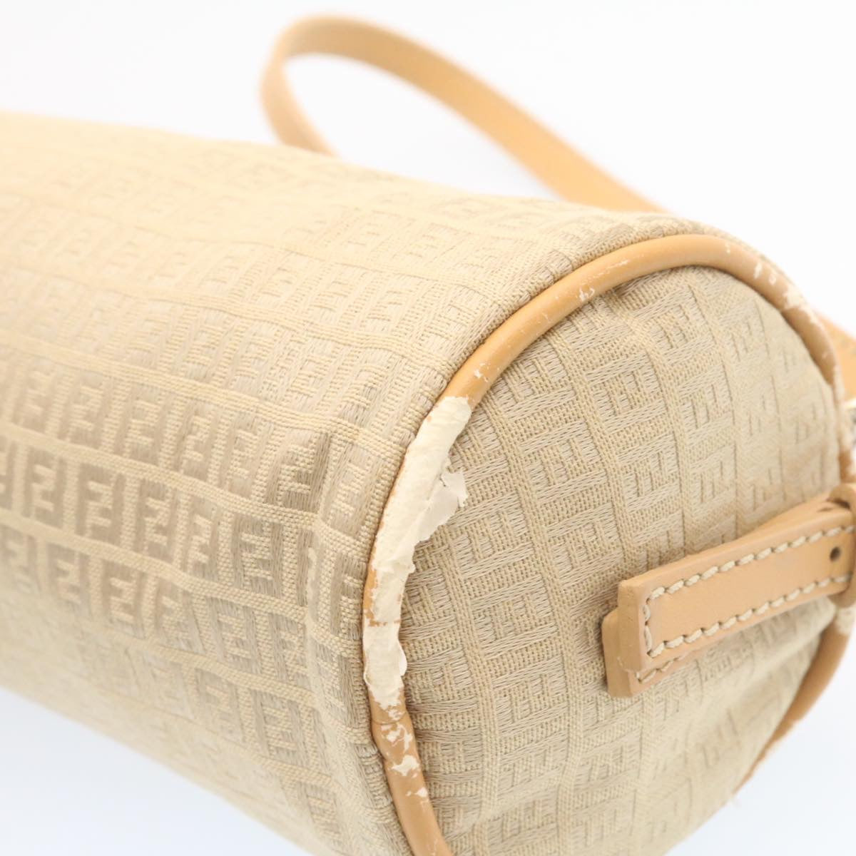 FENDI Micro Zucca Canvas Accessory Pouch Beige am1285g