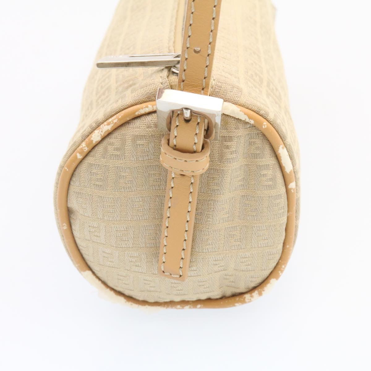 FENDI Micro Zucca Canvas Accessory Pouch Beige am1285g