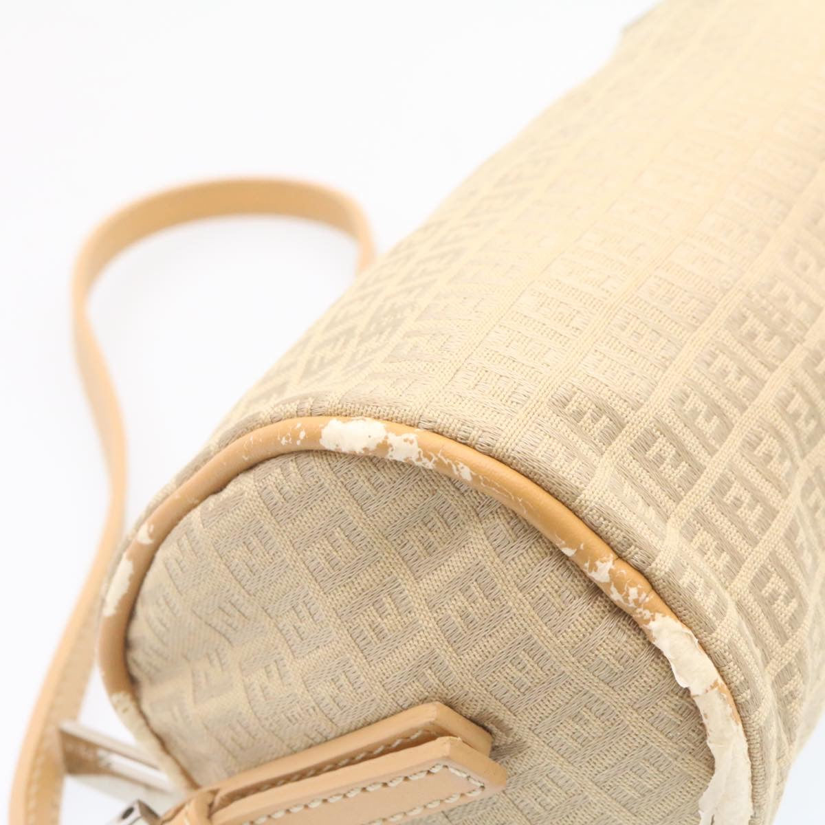 FENDI Micro Zucca Canvas Accessory Pouch Beige am1285g