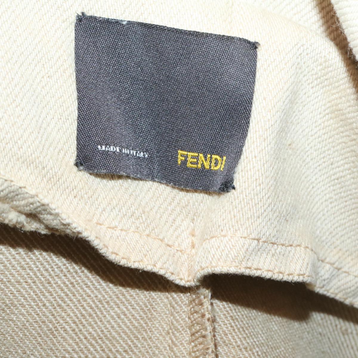 FENDI Long coat Jacket Beige am1626g