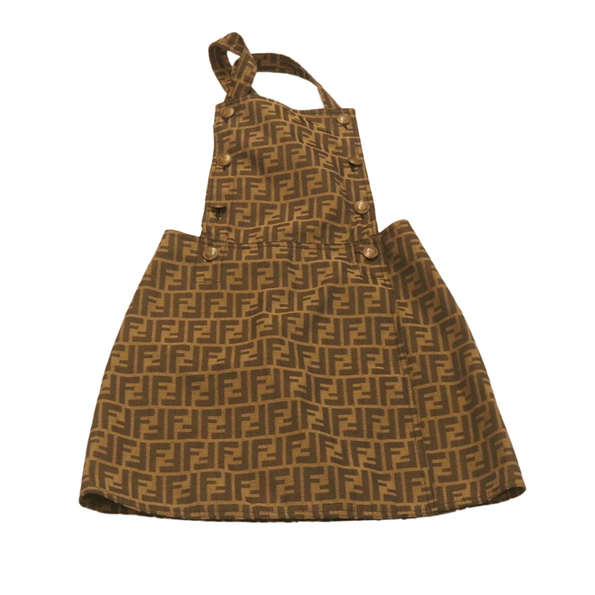 FENDI Zucca Canvas skirt Nylon Brown Black am1627g