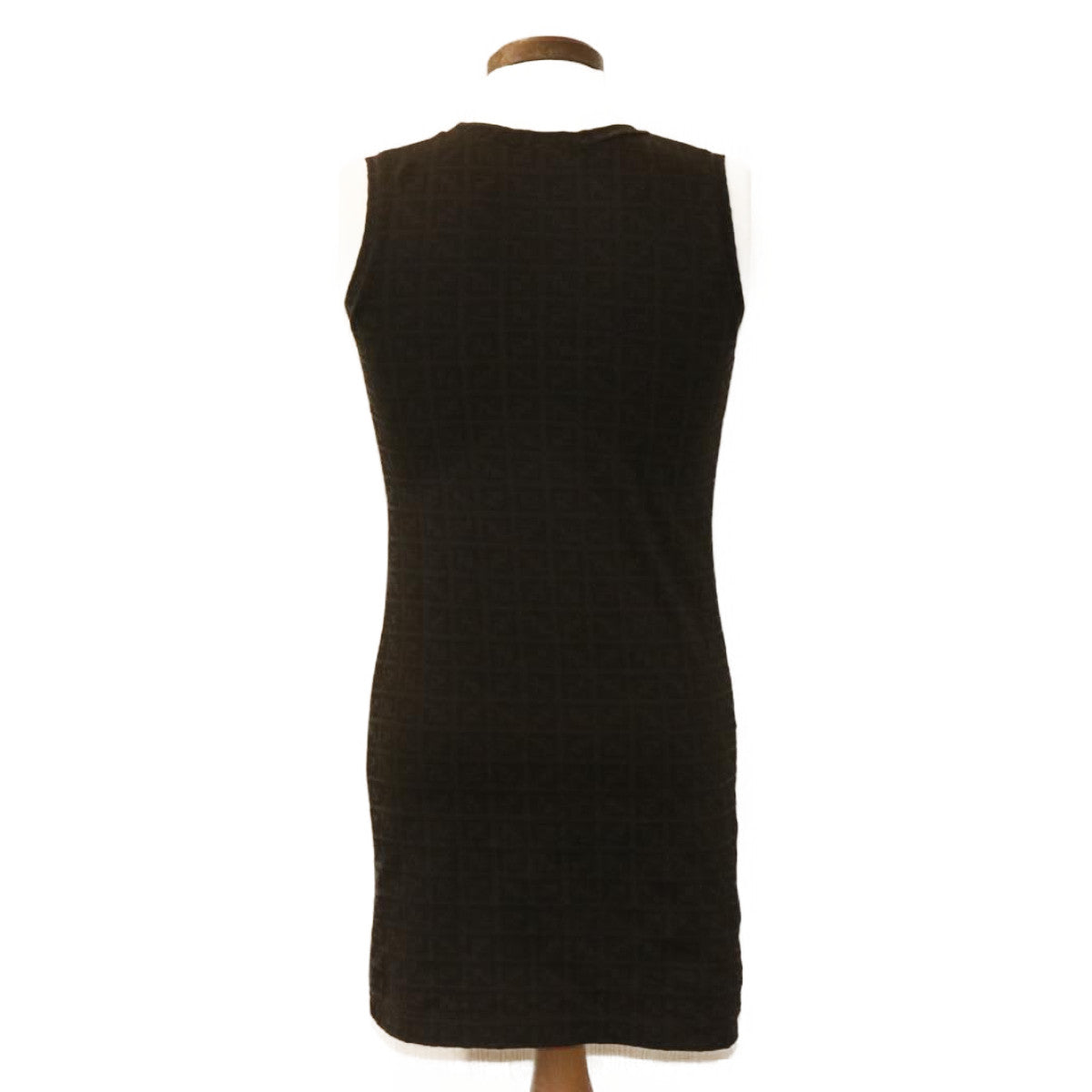 FENDI ZucchinoCanvas dress Dark Brown am1628g