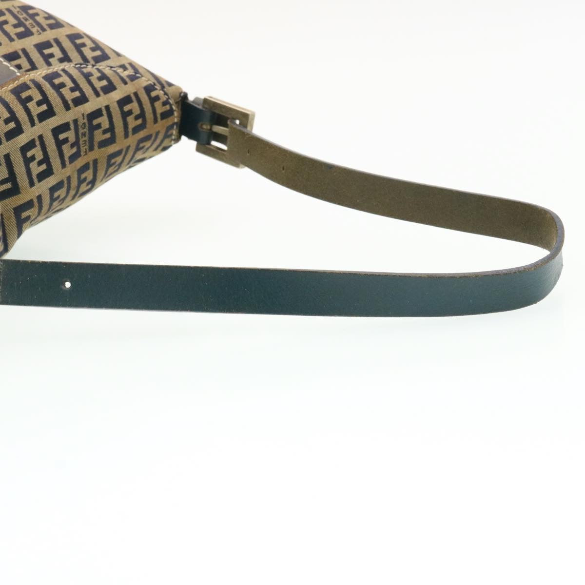 FENDI ZucchinoCanvas Shoulder Bag Brown am1690g