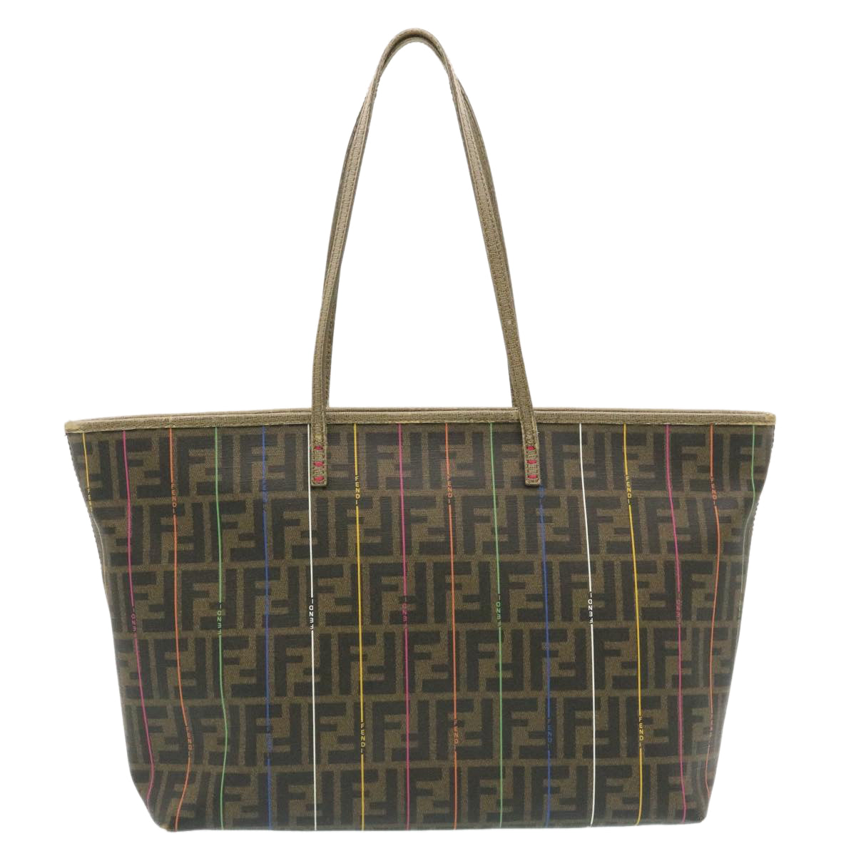 FENDI Zucca Canvas Tote Bag Brown am1693g