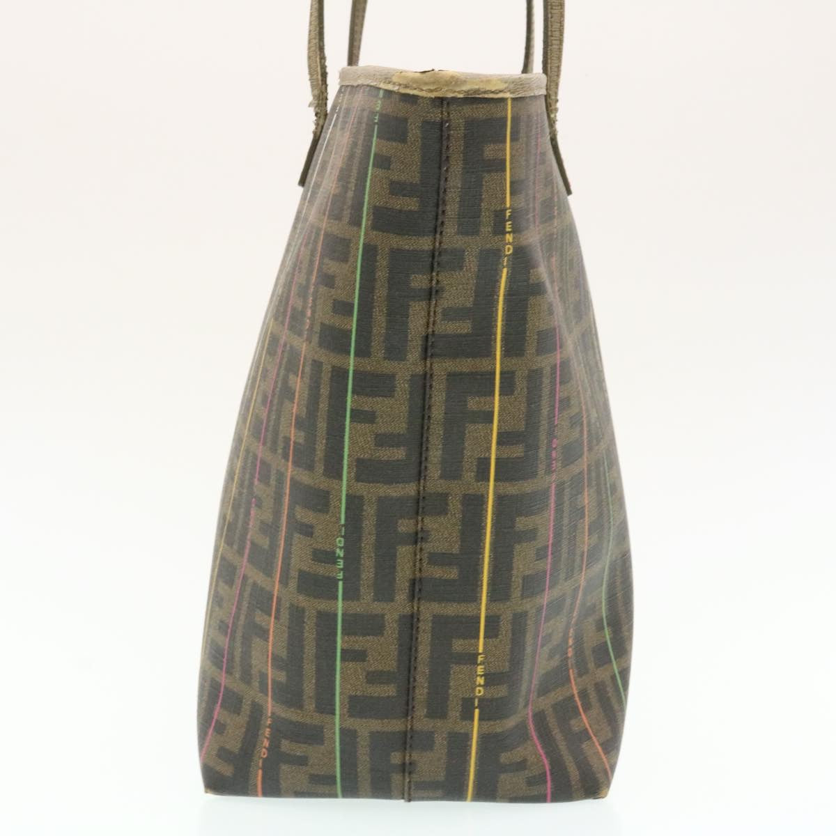 FENDI Zucca Canvas Tote Bag Brown am1693g