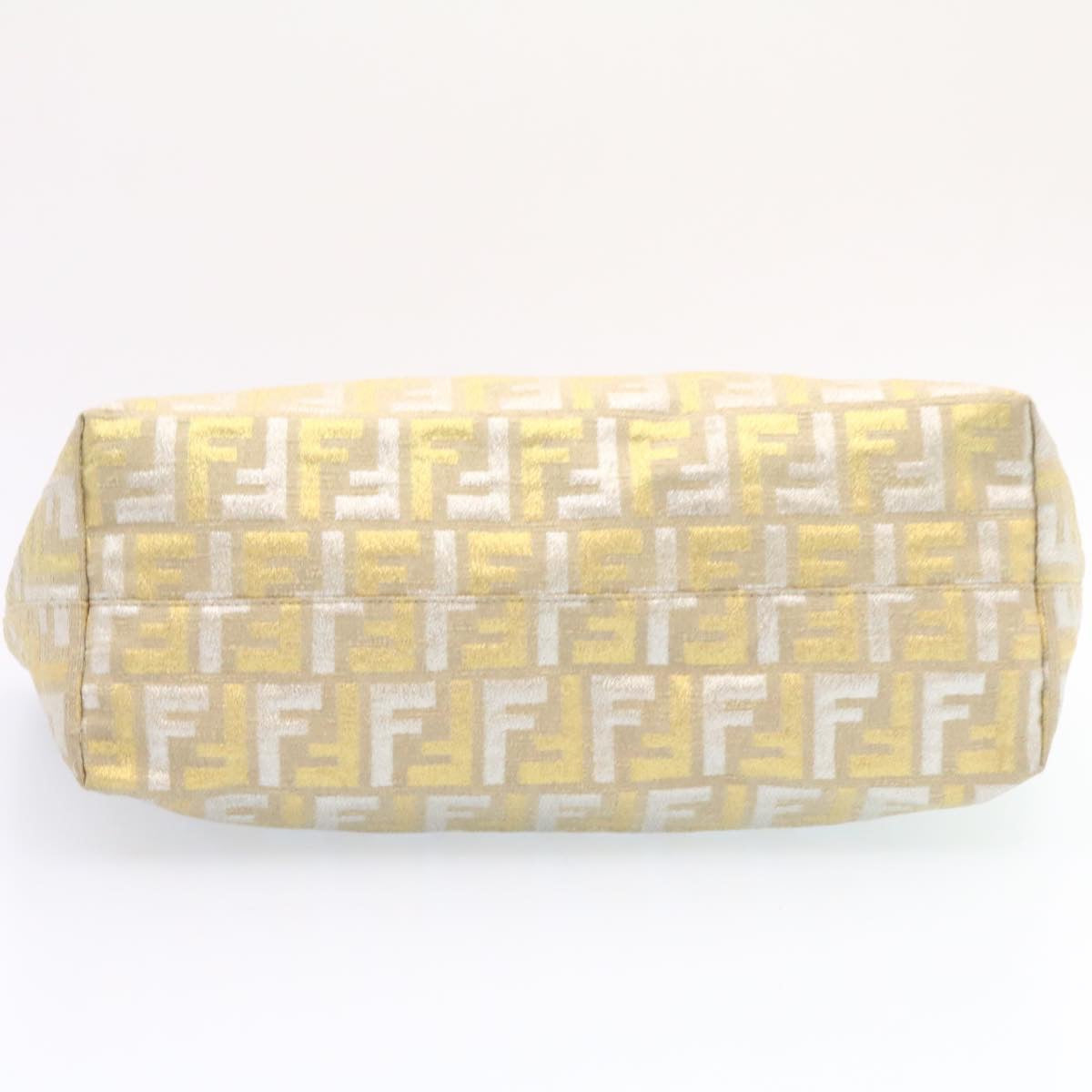 FENDI Zucca Canvas Tote Bag Beige Gold am1694g