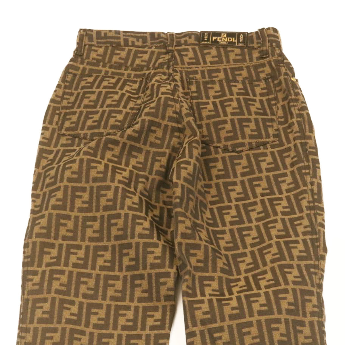 FENDI Zucca Pants Brown Black am2062g