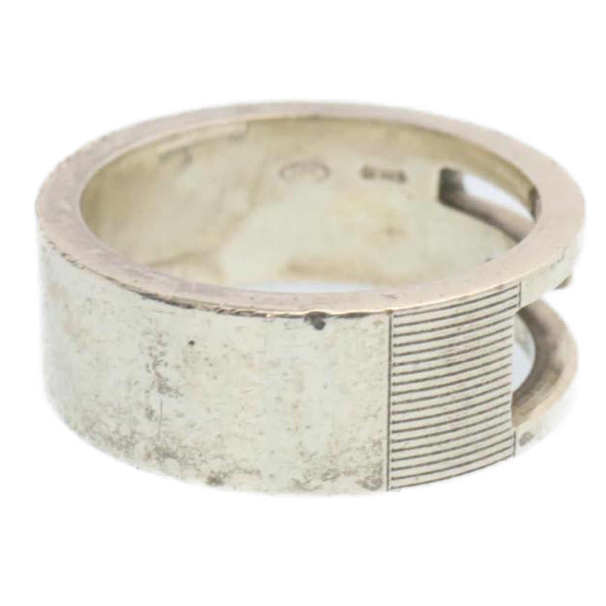 GUCCI Ring 2 Set size 7 and 16 Silver am2085g