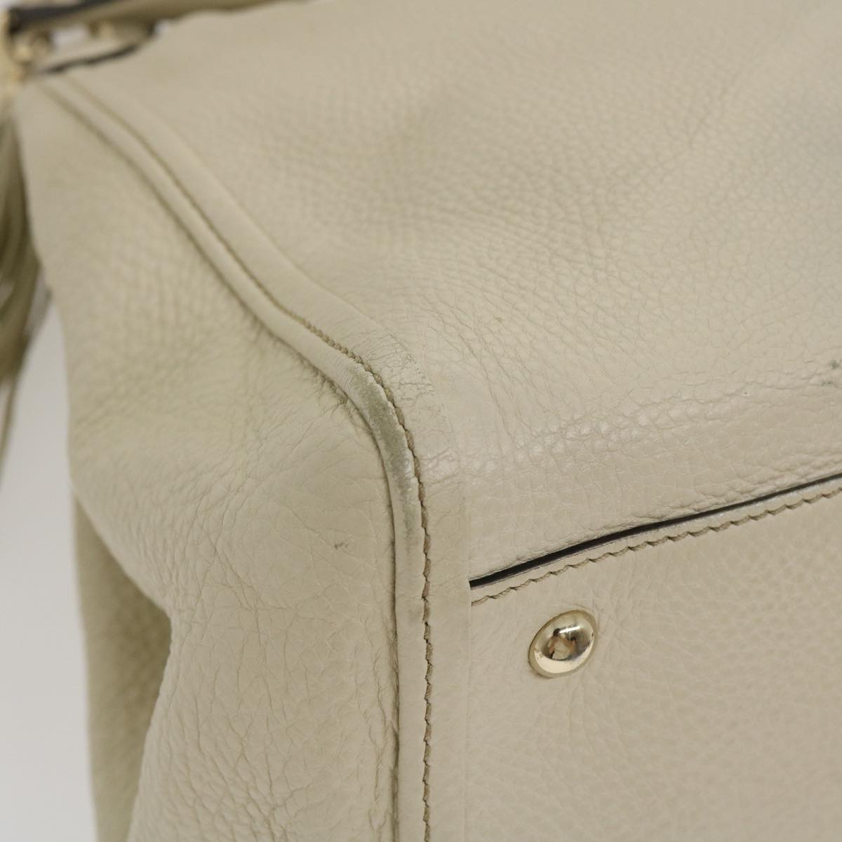 GUCCI Soho Fringe Tote Bag White am2471g