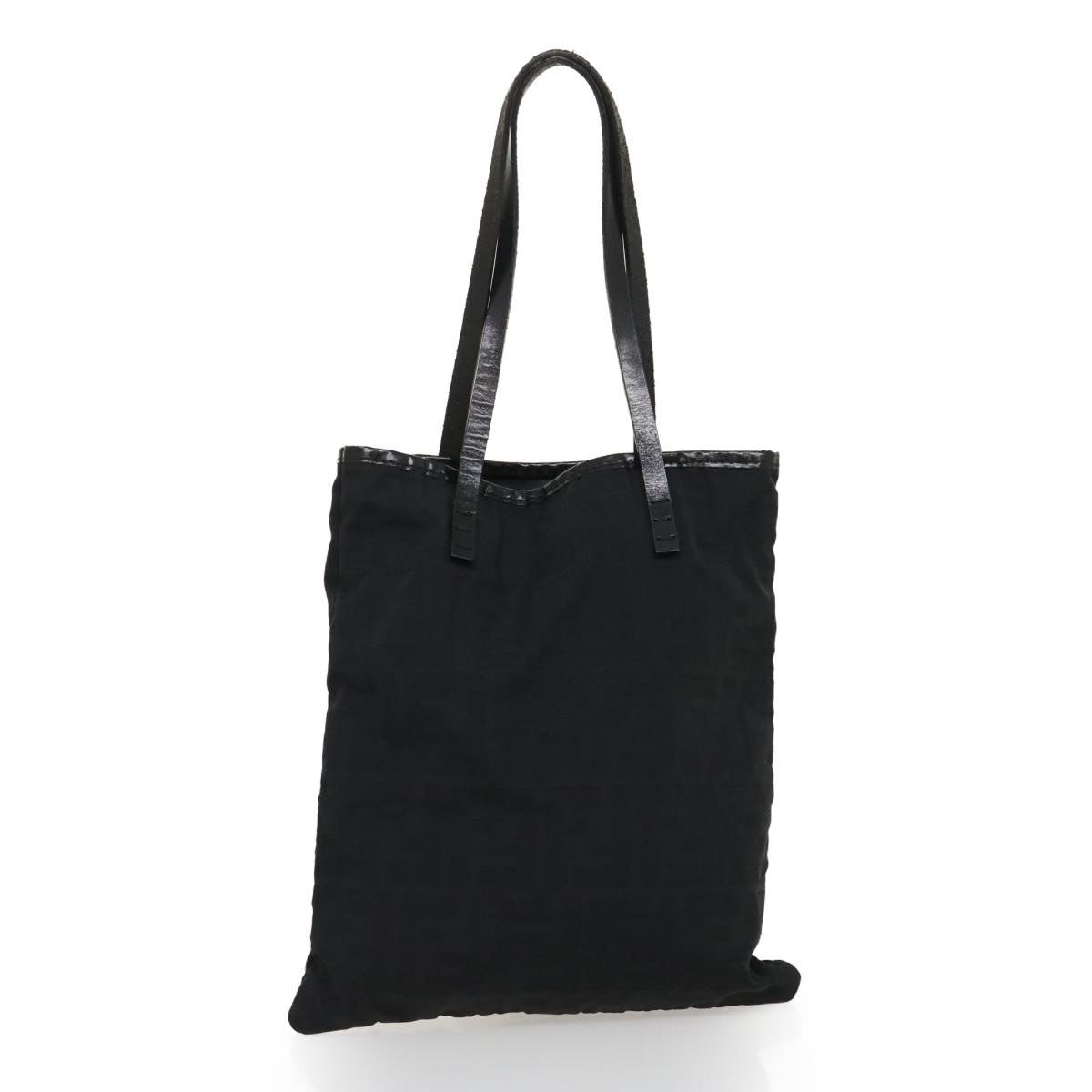 FENDI Zucca Canvas Hand Bag Black am2474g