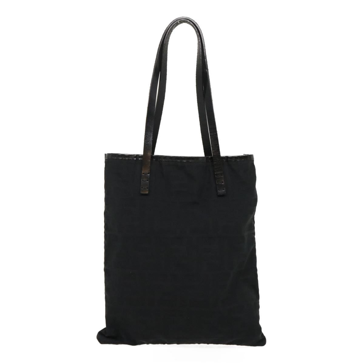 FENDI Zucca Canvas Hand Bag Black am2474g