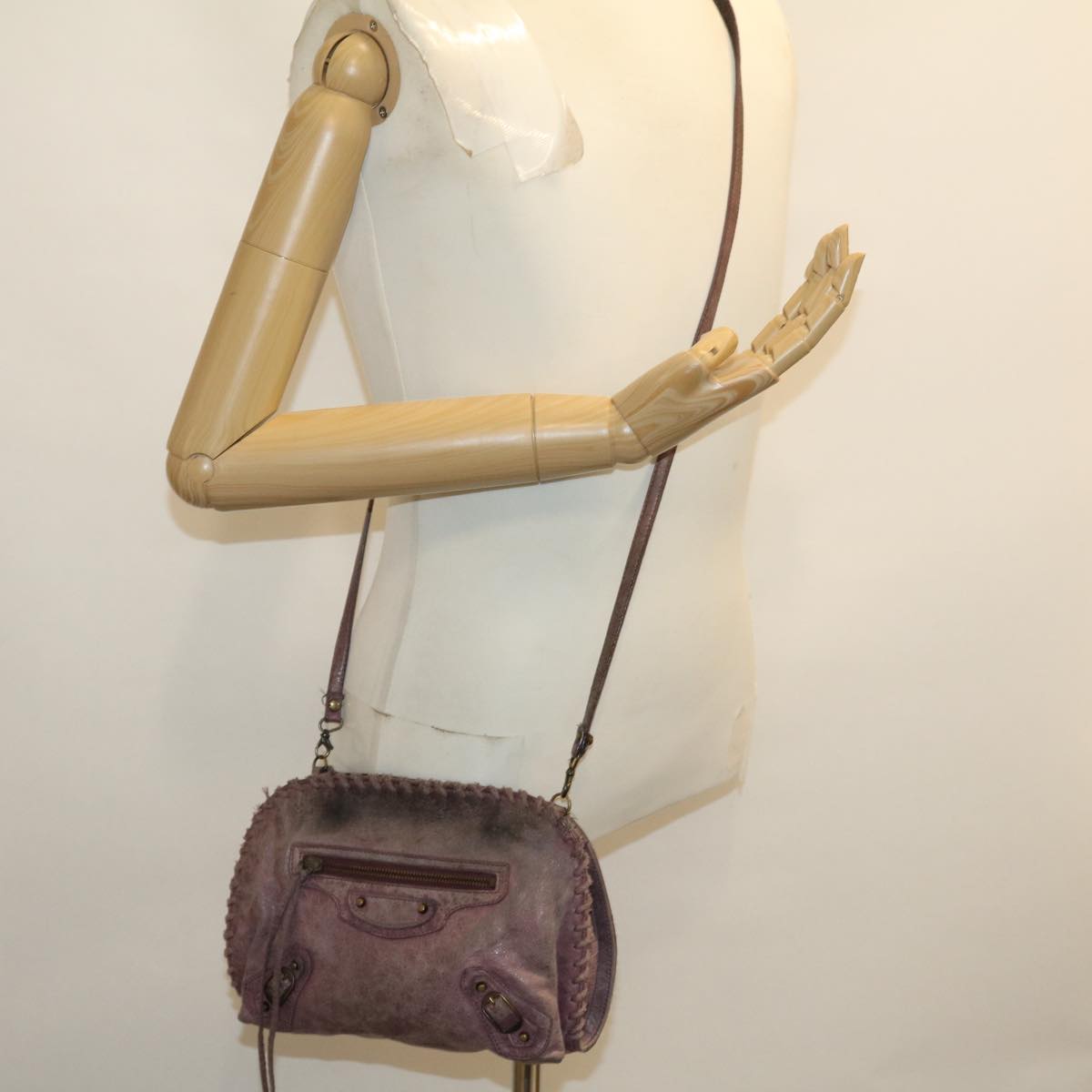 GUCCI Fendi Balenciaga Shoulder Bag 3Set Beige Purple black am2574g