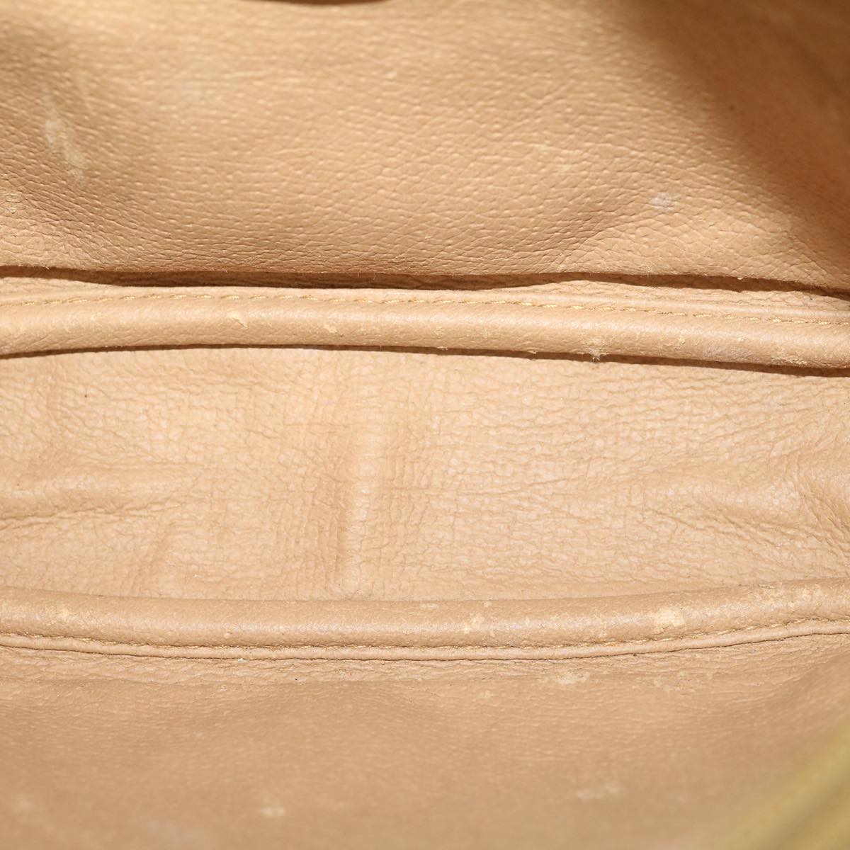 GUCCI Micro GG Canvas Shoulder Bag PVC Leather Beige Brown am2614g