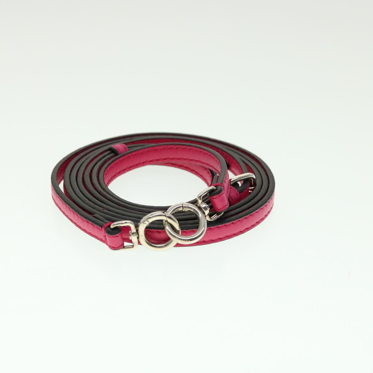 FENDI Micro Peek A Boo Hand Bag Leather 2way Pink am2705gA