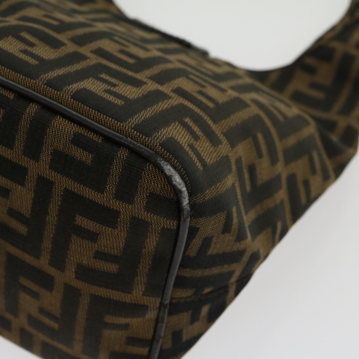 FENDI Zucca Canvas Mamma bucket Shoulder Bag Brown am2731g