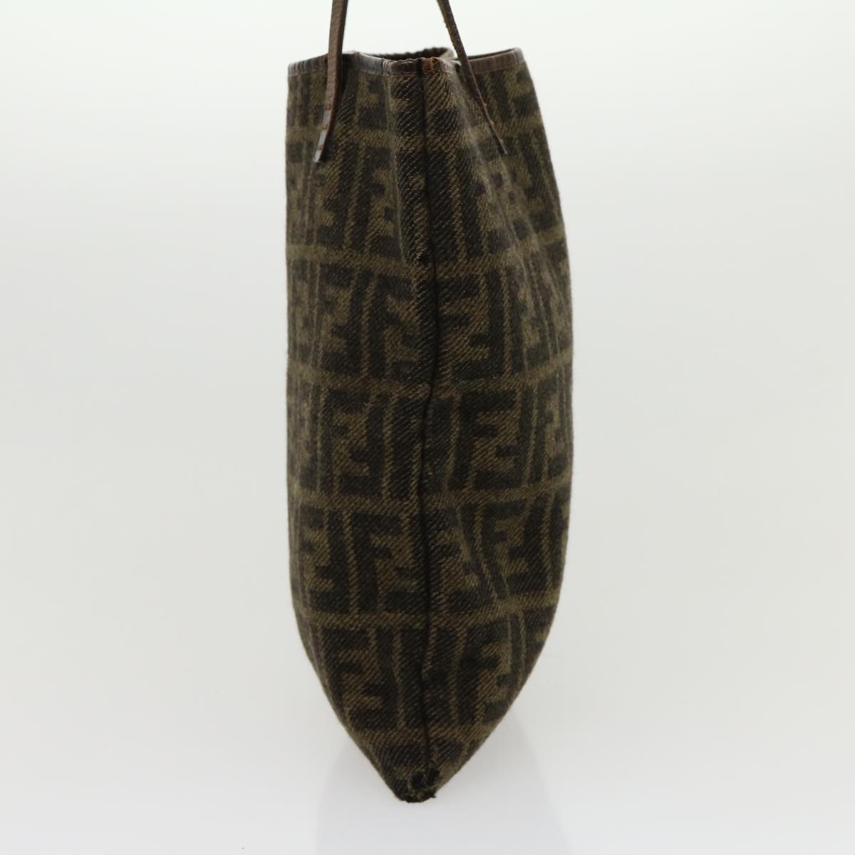 FENDI Zucca Canvas Tote Bag Wool Brown am2733g