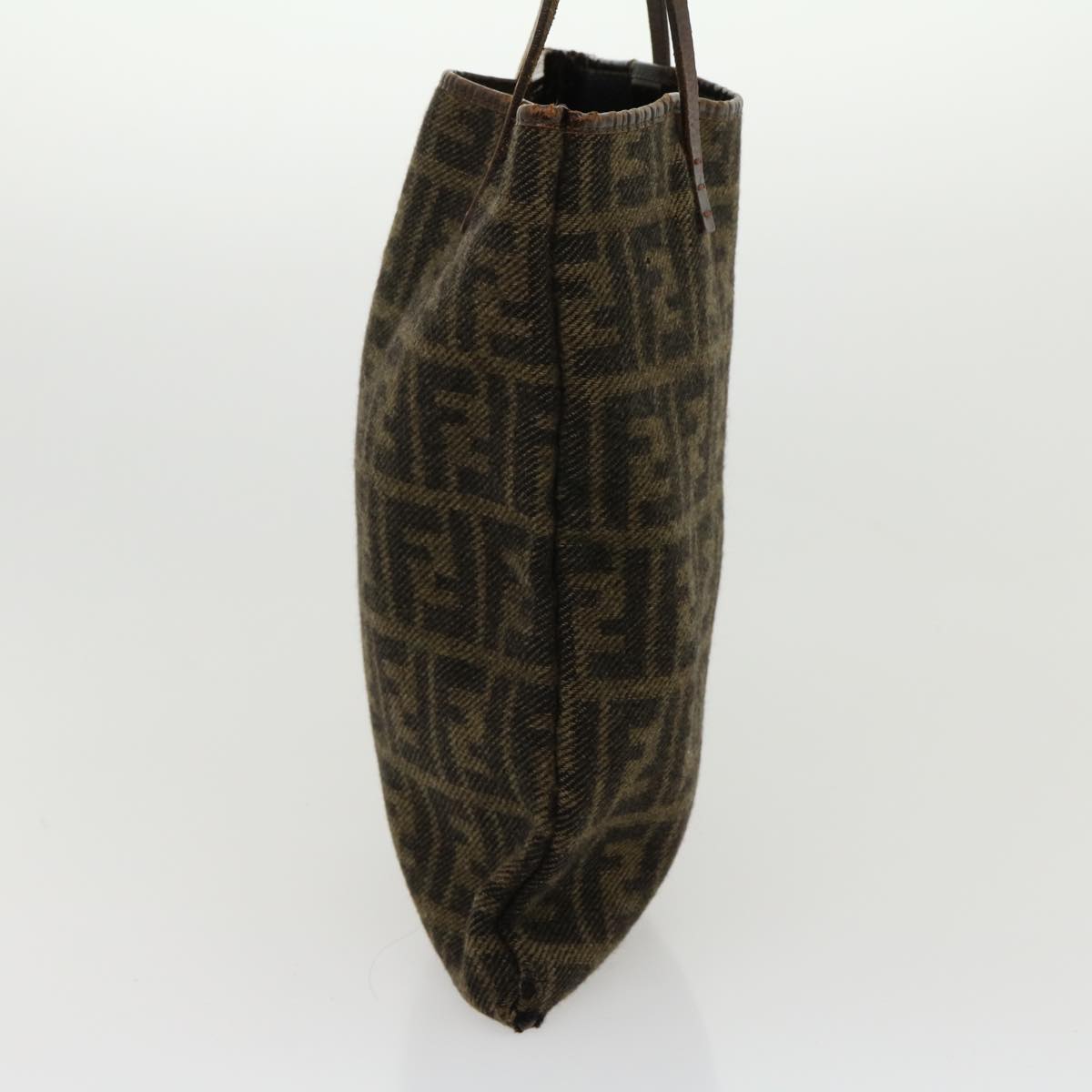 FENDI Zucca Canvas Tote Bag Wool Brown am2733g