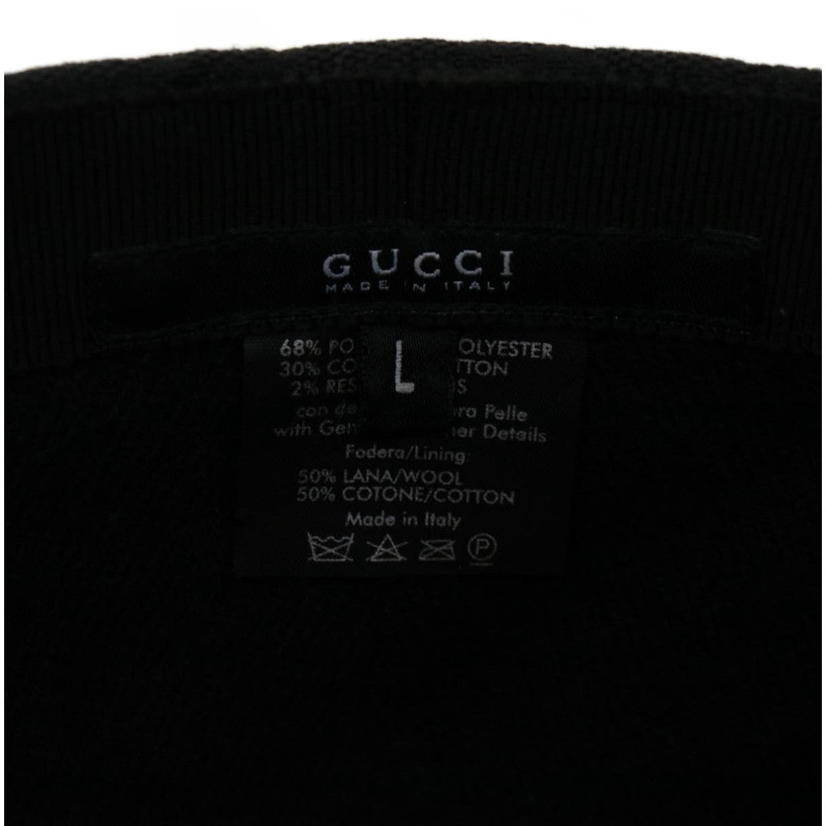 GUCCI Web Sherry Line GG Canvas Hunting cap Hat Black Green Red am2782g