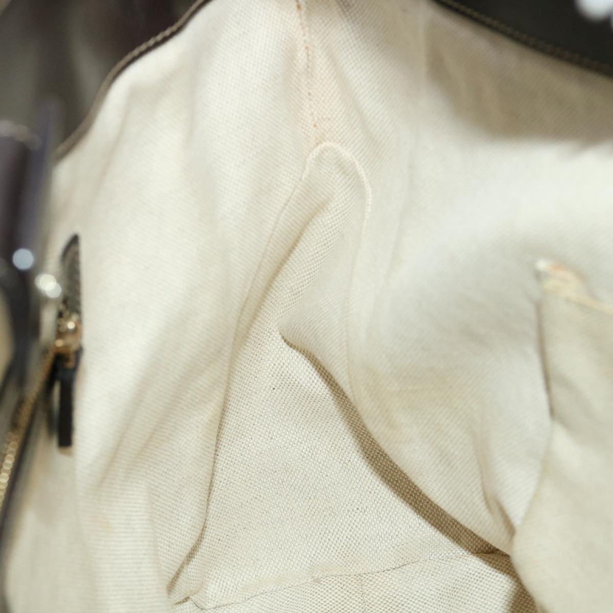 GUCCI Web Sherry Line GG Canvas Tote Bag Beige Green Red am2786g