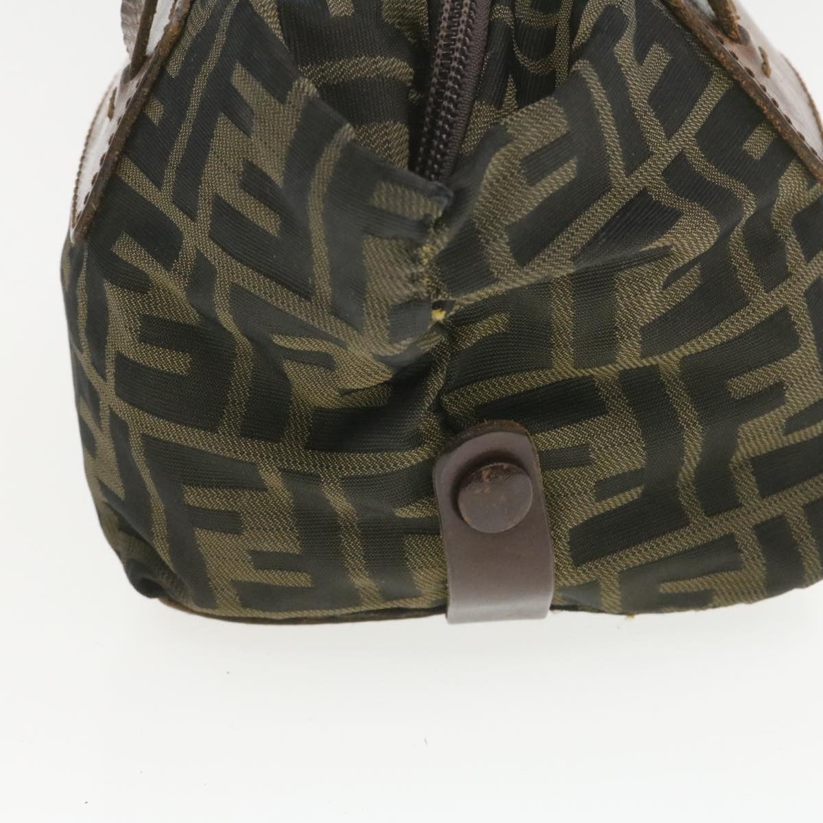FENDI Zucca Canvas Hand Bag Brown Black **Sticky am375g