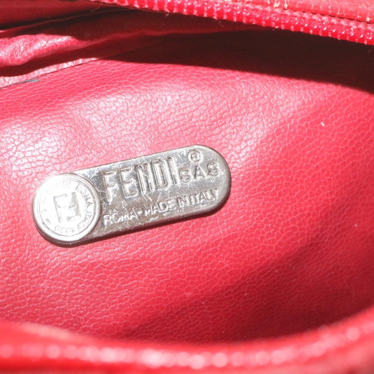 FENDI Shoulder Bag Red am864g
