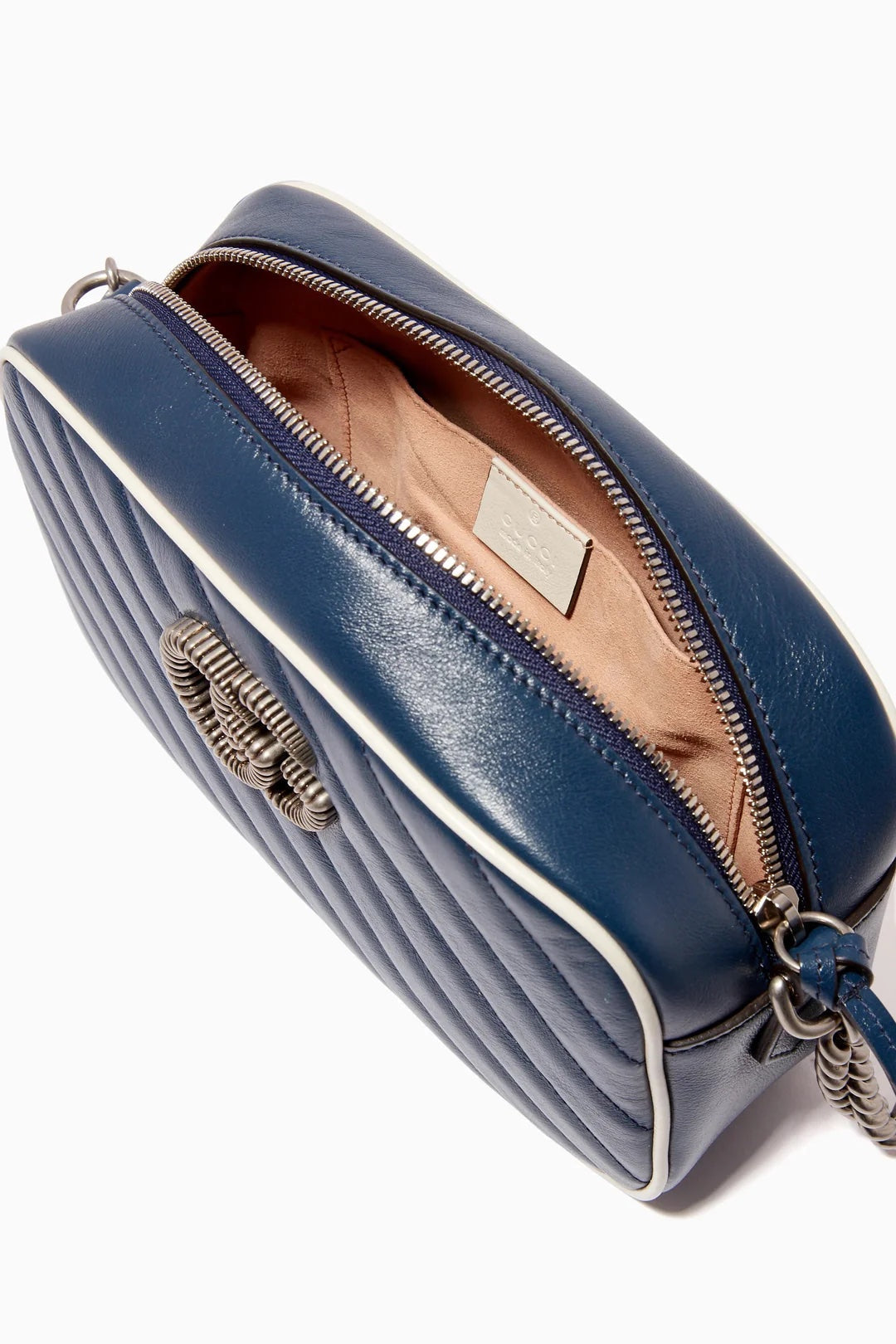 GUCCI GG MARMONT CALFSKIN LEATHER SMALL TORCHON SHOULDER BAG