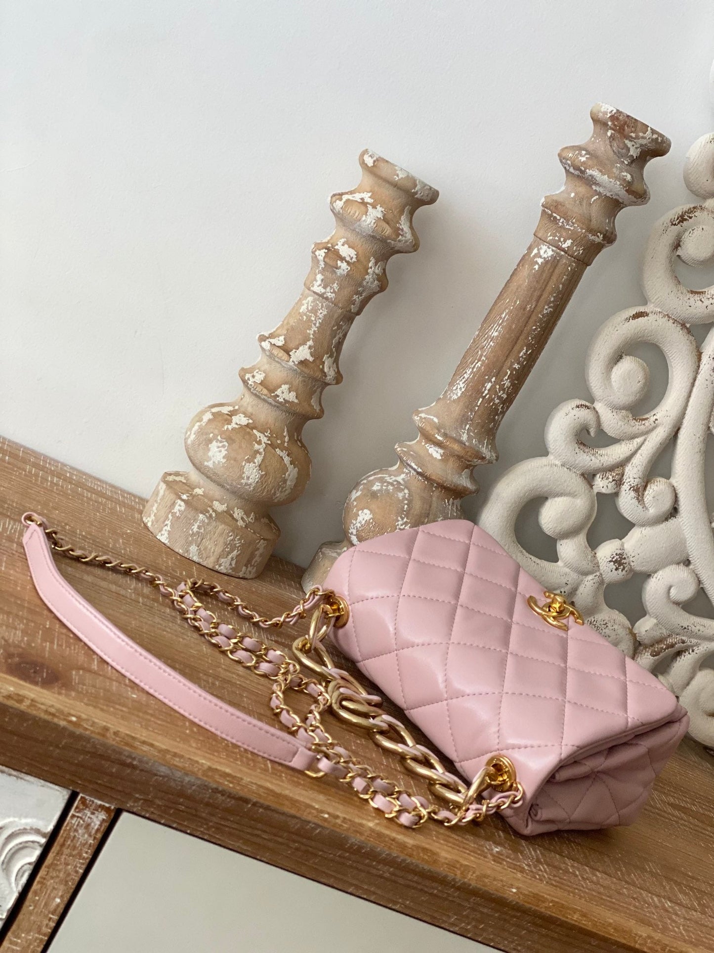 CHL Classic GLAMIamond GlamIap Bag Light PiNike For Women Bags 9.1in/23cm