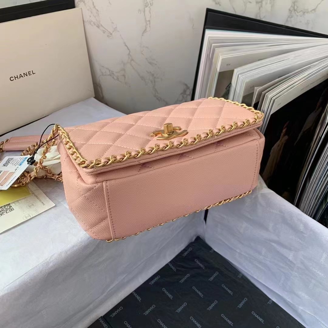 CHLGlamIapbag With Chain Light PiNike For Women Bags 8.3in/21cm