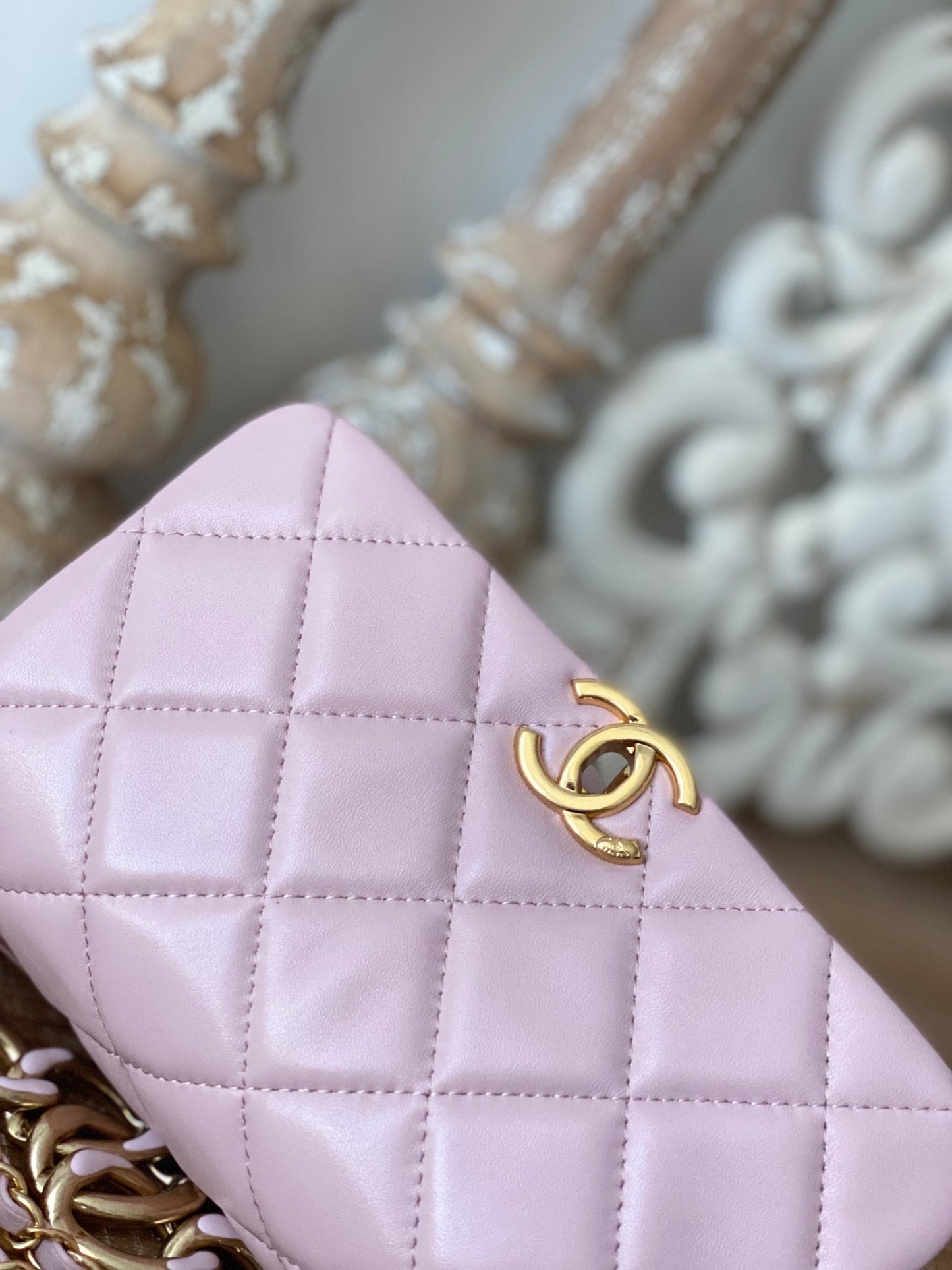 CHL Classic GLAMIamond GlamIap Bag Light PiNike For Women Bags 9.1in/23cm