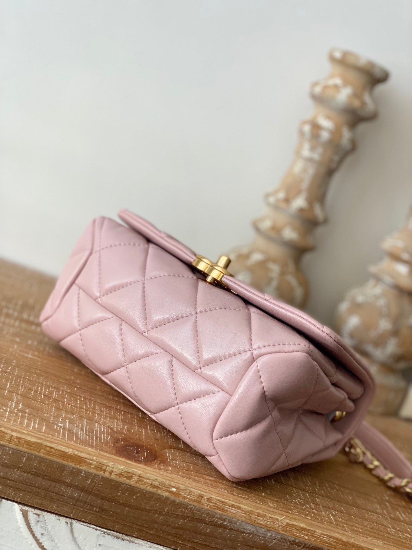 CHL Classic GLAMIamond GlamIap Bag Light PiNike For Women Bags 9.1in/23cm
