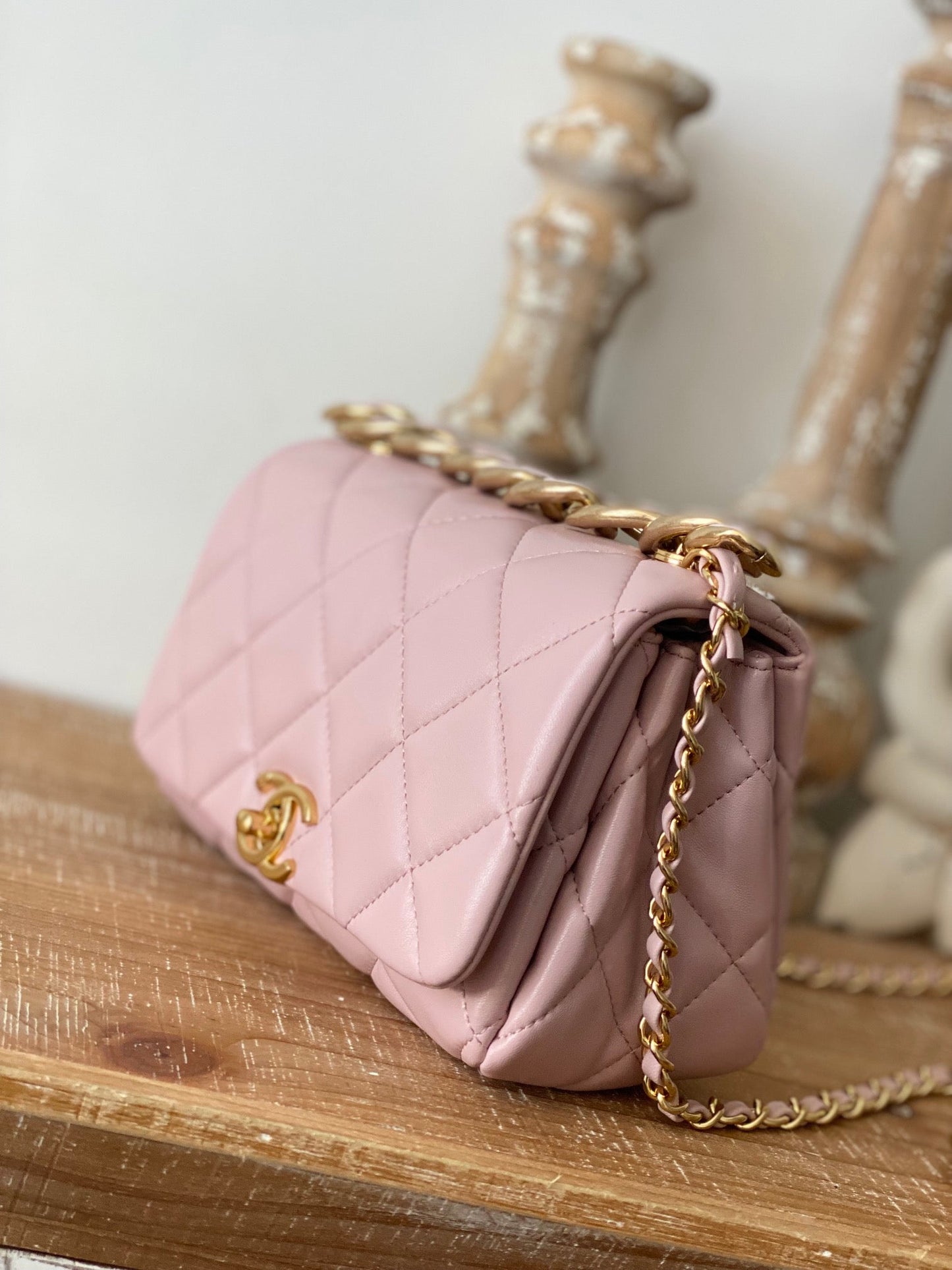 CHL Classic GLAMIamond GlamIap Bag Light PiNike For Women Bags 9.1in/23cm