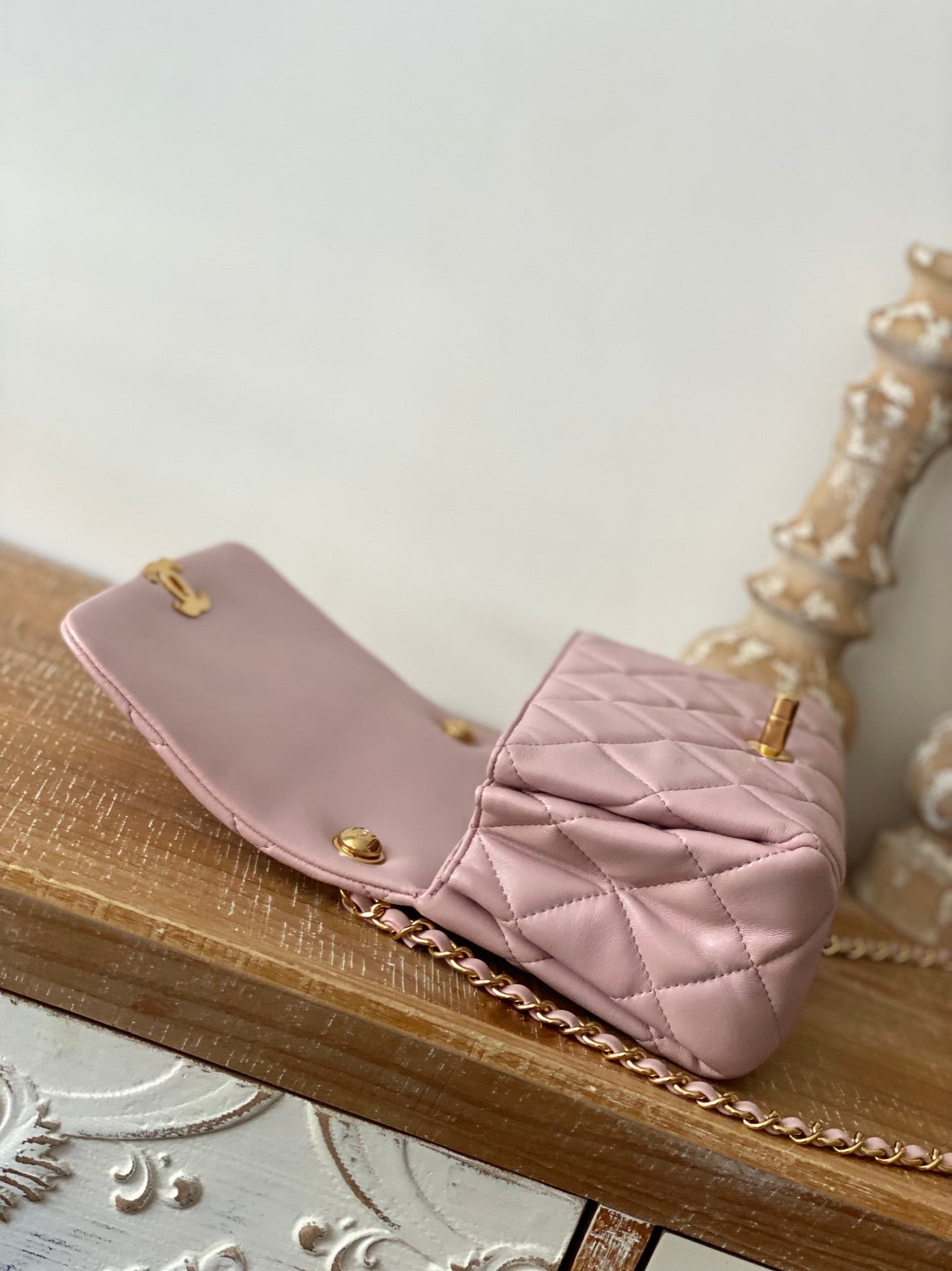 CHL Classic GLAMIamond GlamIap Bag Light PiNike For Women Bags 9.1in/23cm