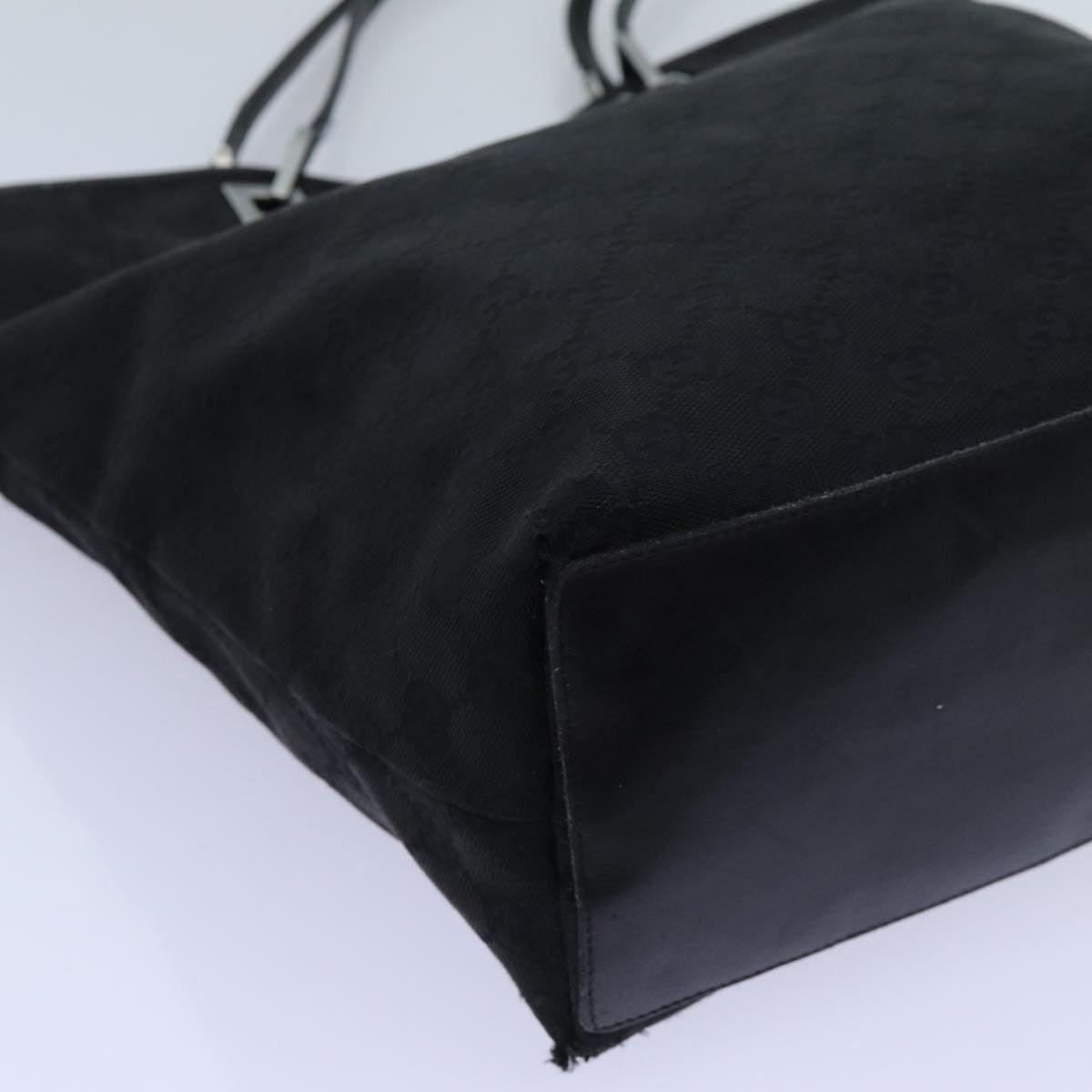 GUCCI GG Canvas Tote Bag Black hk1195