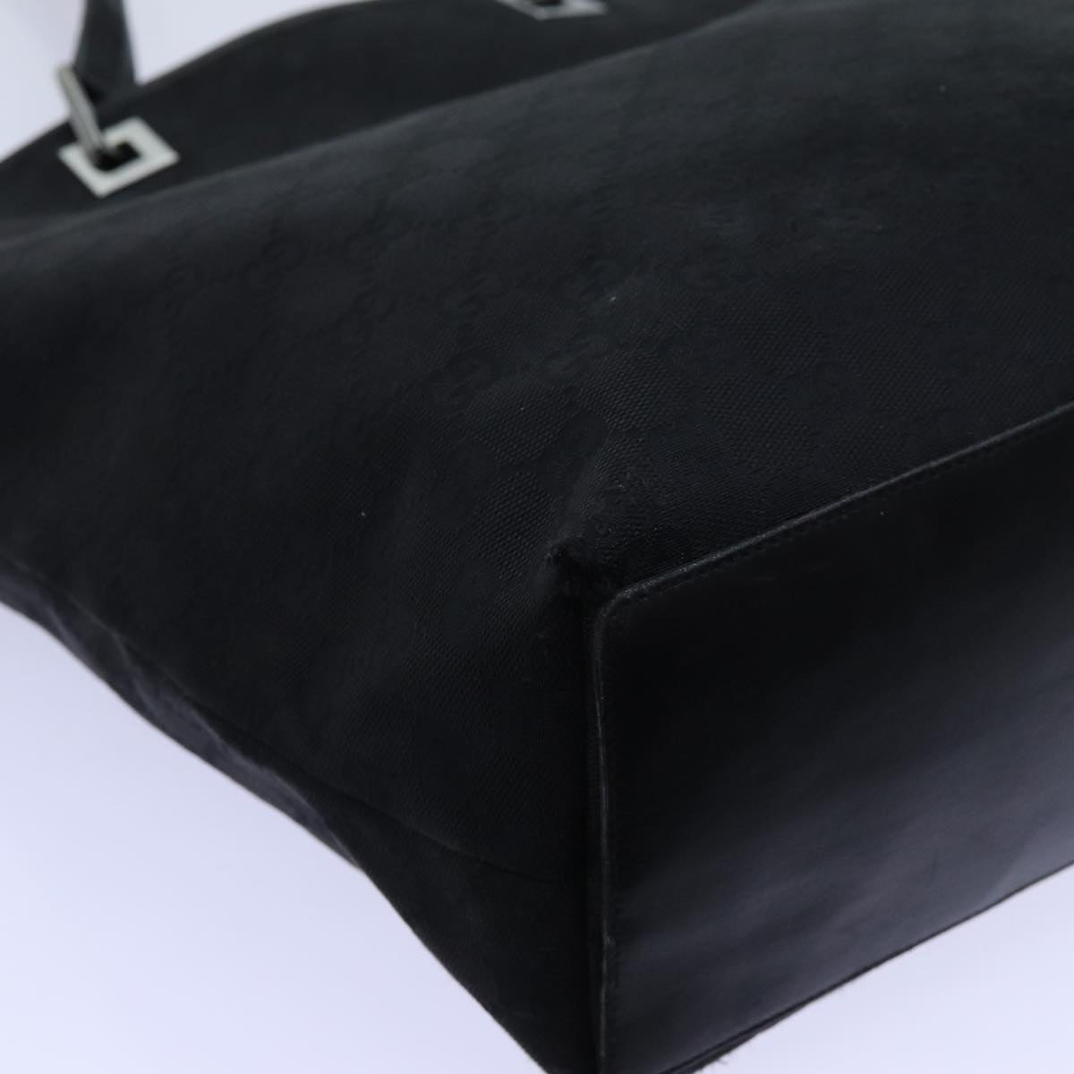 GUCCI GG Canvas Tote Bag Black hk1195