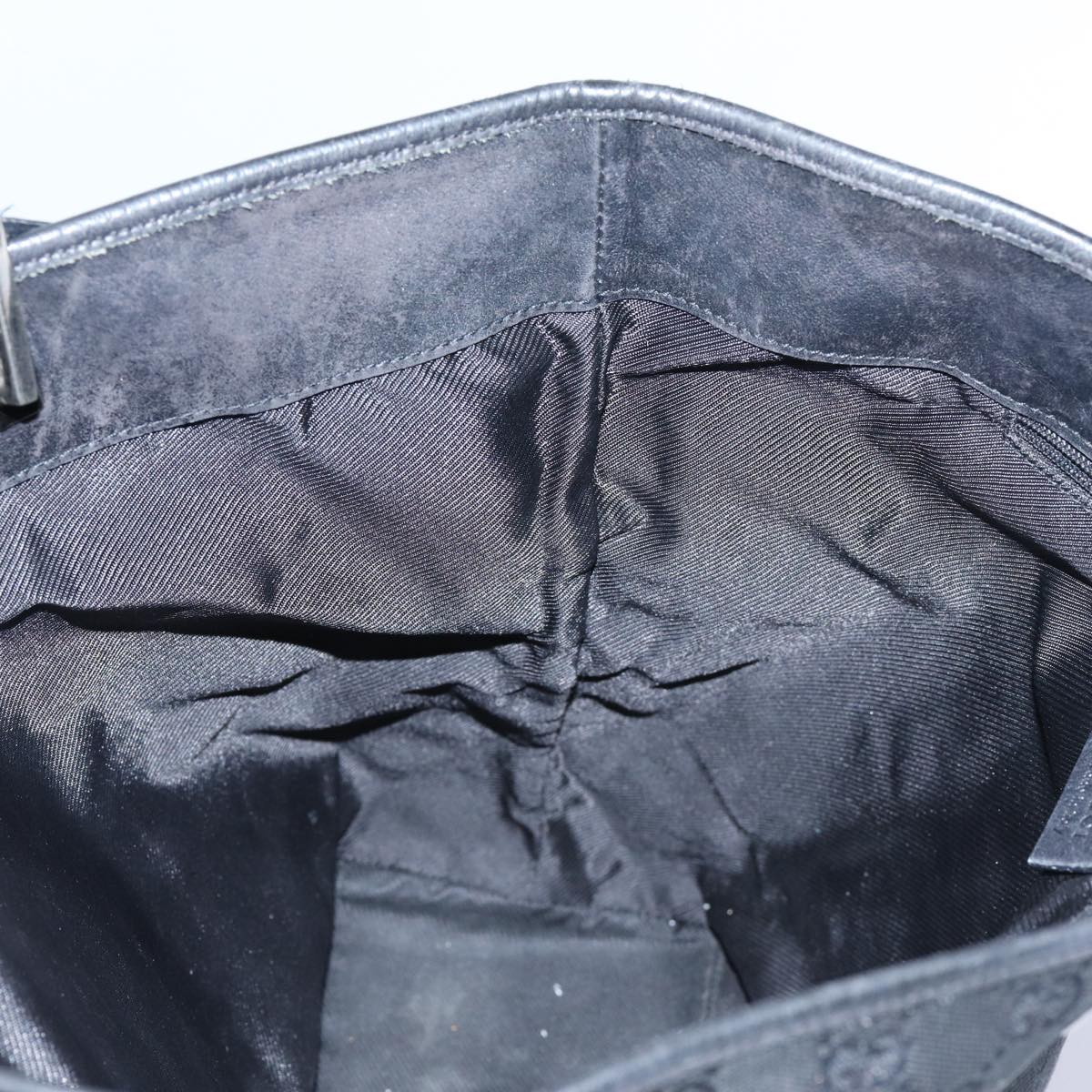 GUCCI GG Canvas Tote Bag Black hk1195